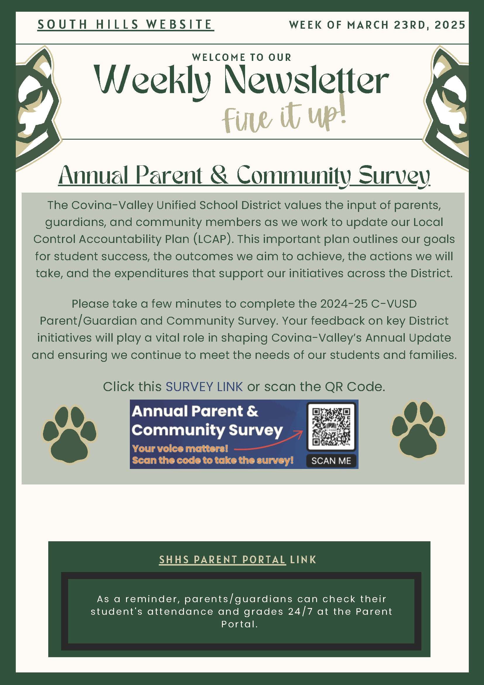  Weekly Newsletter
