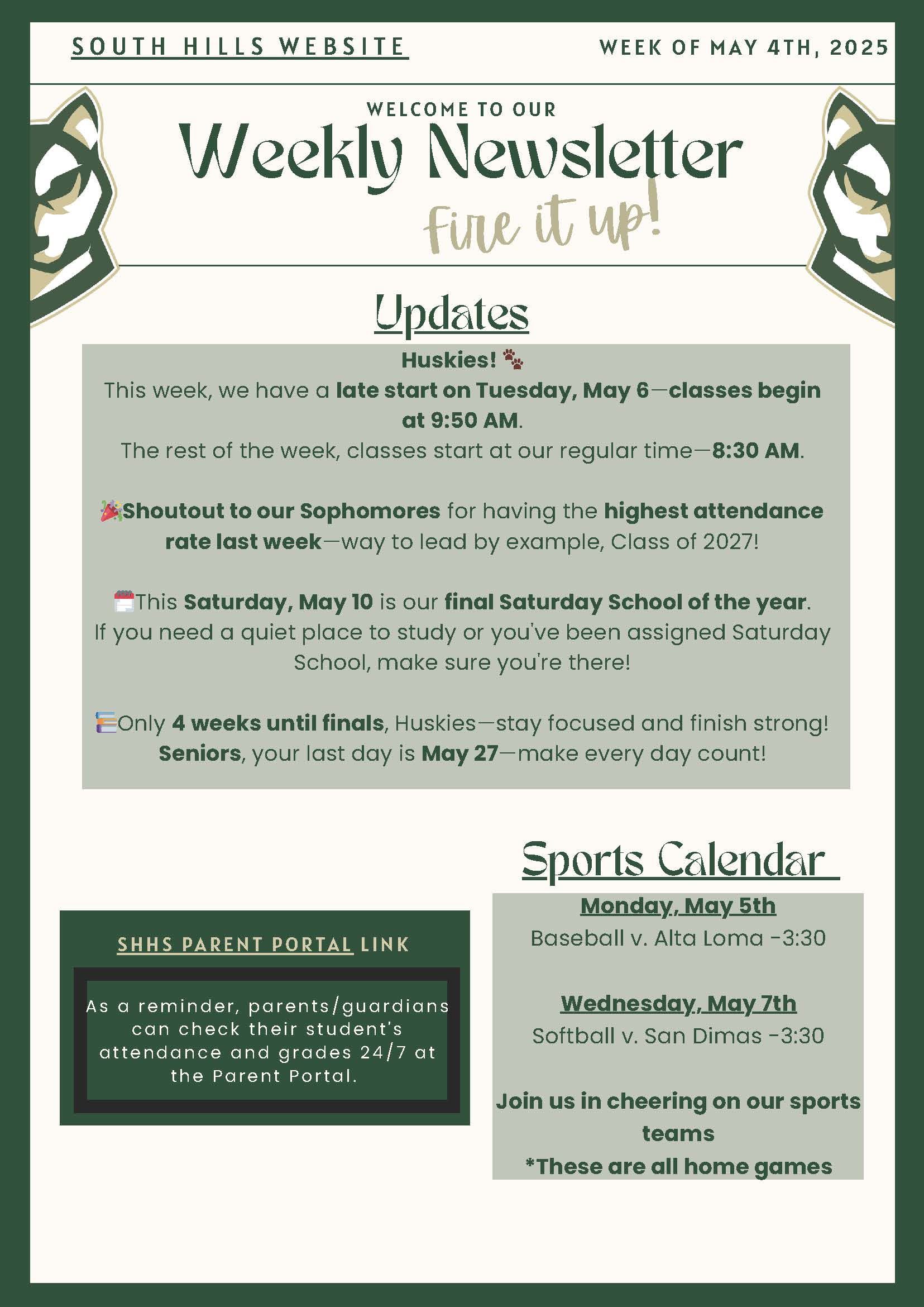  Weekly Newsletter