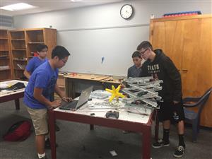 Students Working on Robotics