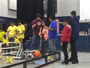Students demonstrate VEX 